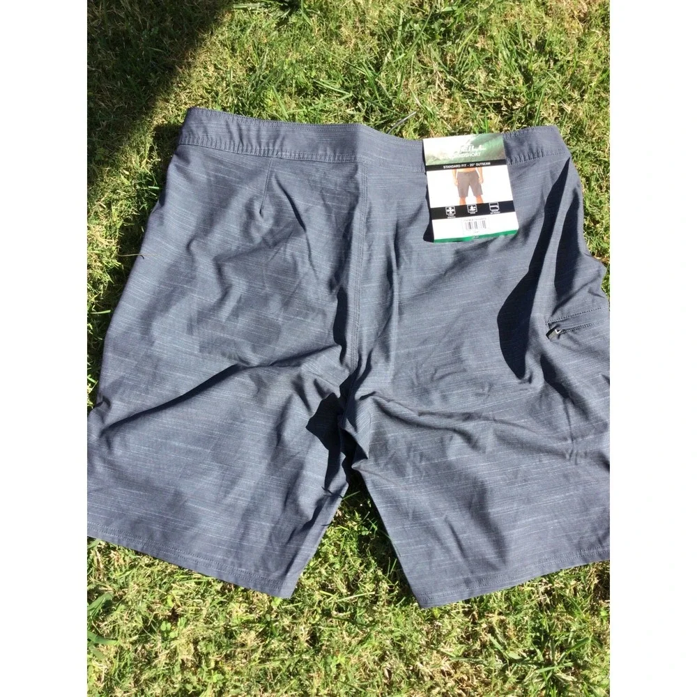 ONeill‎ Men's Gray Boardshort 20 Outseam Quick Dry Swim Surf Beach size 30
